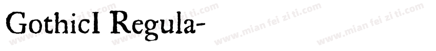 GothicI Regula字体转换